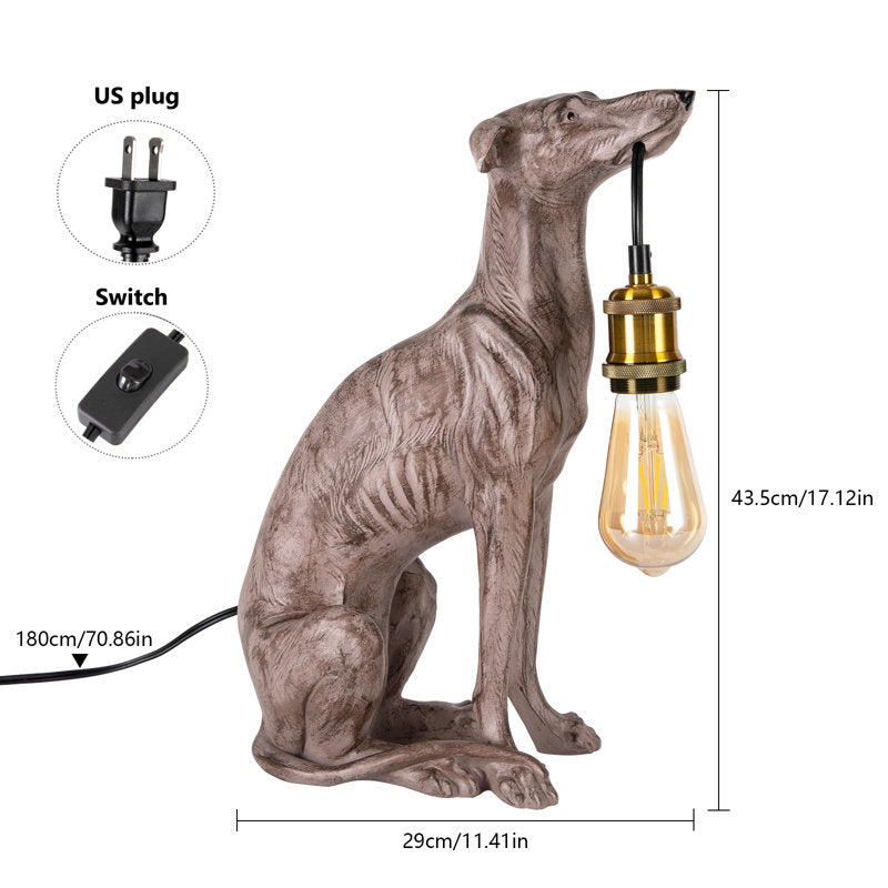 Sighthound Resin Table Lamp