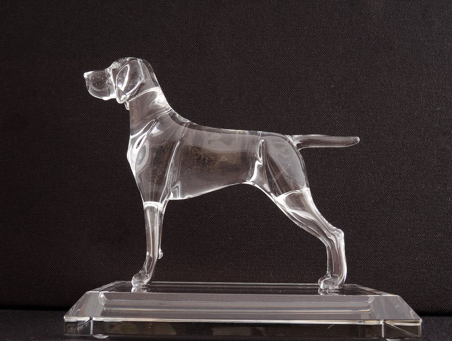 Elegant Handcrafted Vizsla Sculpture with Display Base