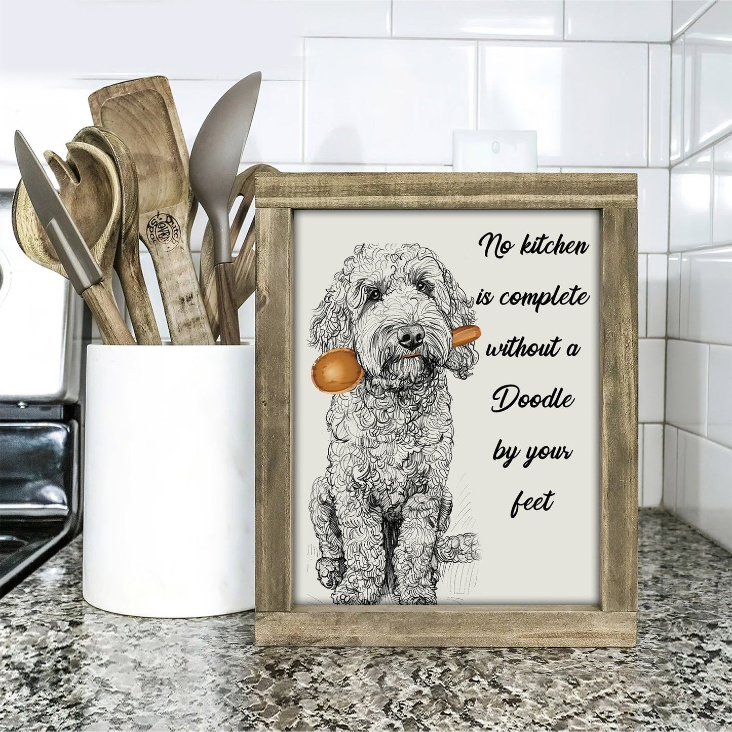 No Kitchen Is Complete Without a doodle by Your Feet