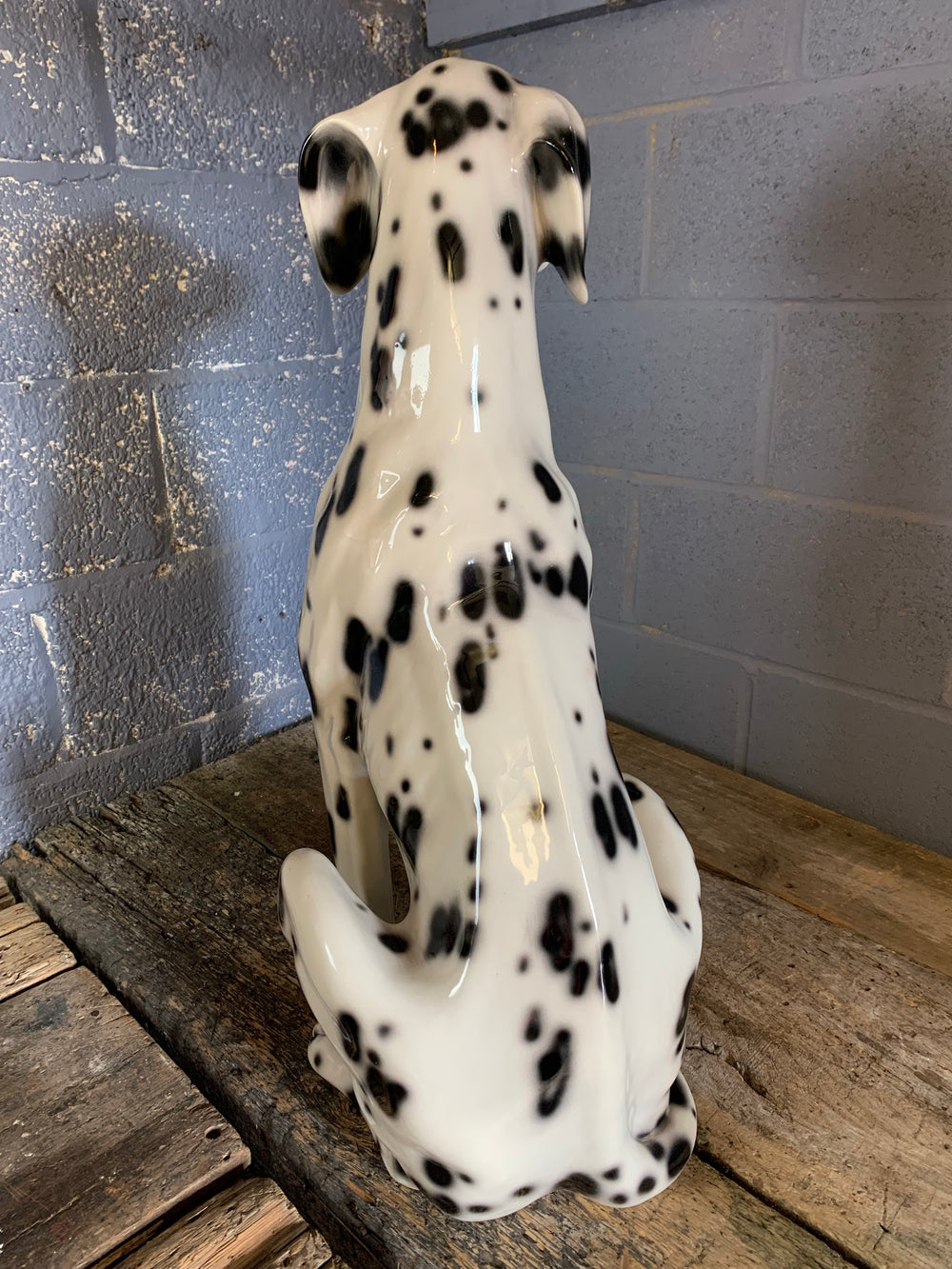 Large Hand-Painted Dalmatian Statue